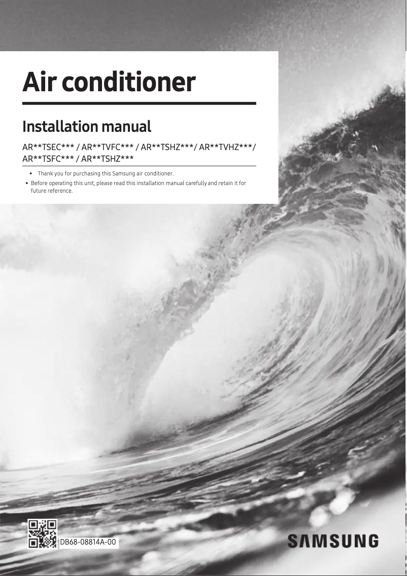 Image de la première page du manuel de l'appareil AR12TSHZGWK