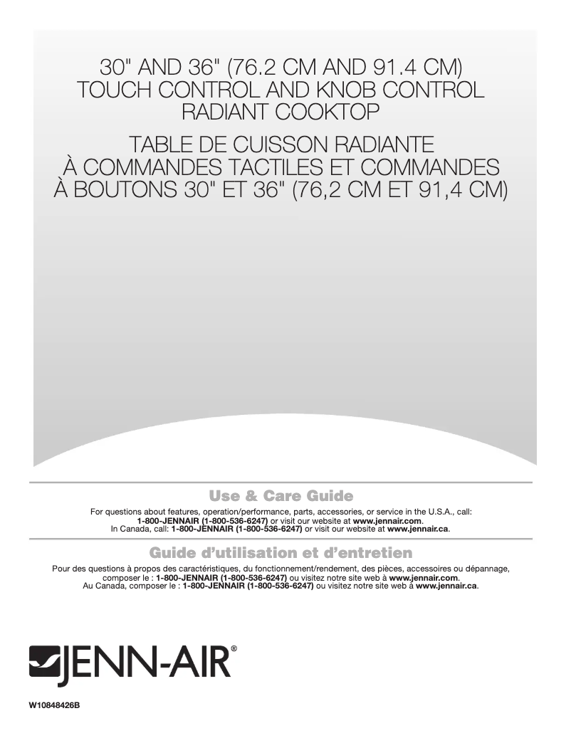 Page n°1 - Manuel utilisateur JennAir JED4430KB