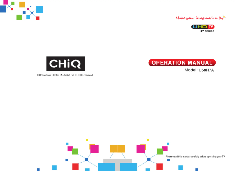 Image de la première page du manuel de l'appareil U58H7A