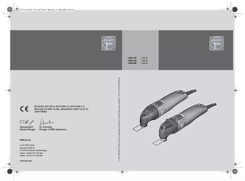 Image de la première page du manuel de l'appareil C 2.0Q