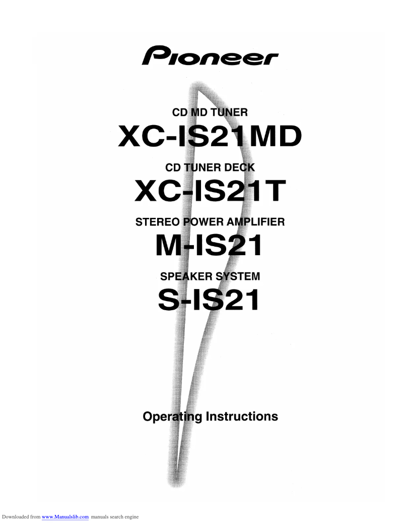 Image de la première page du manuel de l'appareil IS-21MD