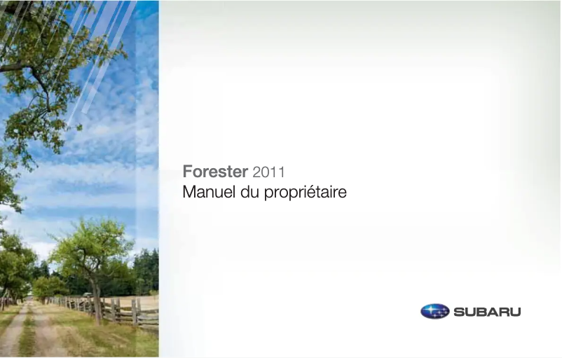 Página 1 del manual Manual de usuario Subaru Forester (2011)