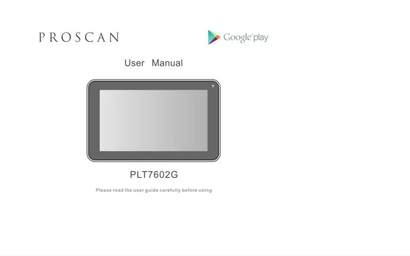 Page n°1 - Manuel utilisateur Proscan PLT7602-G