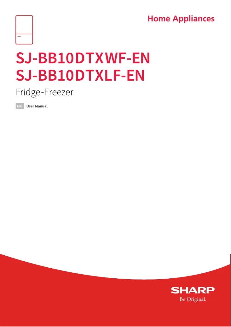 Page n°1 - Manuel utilisateur Sharp SJ-BB10DTXWF-EN