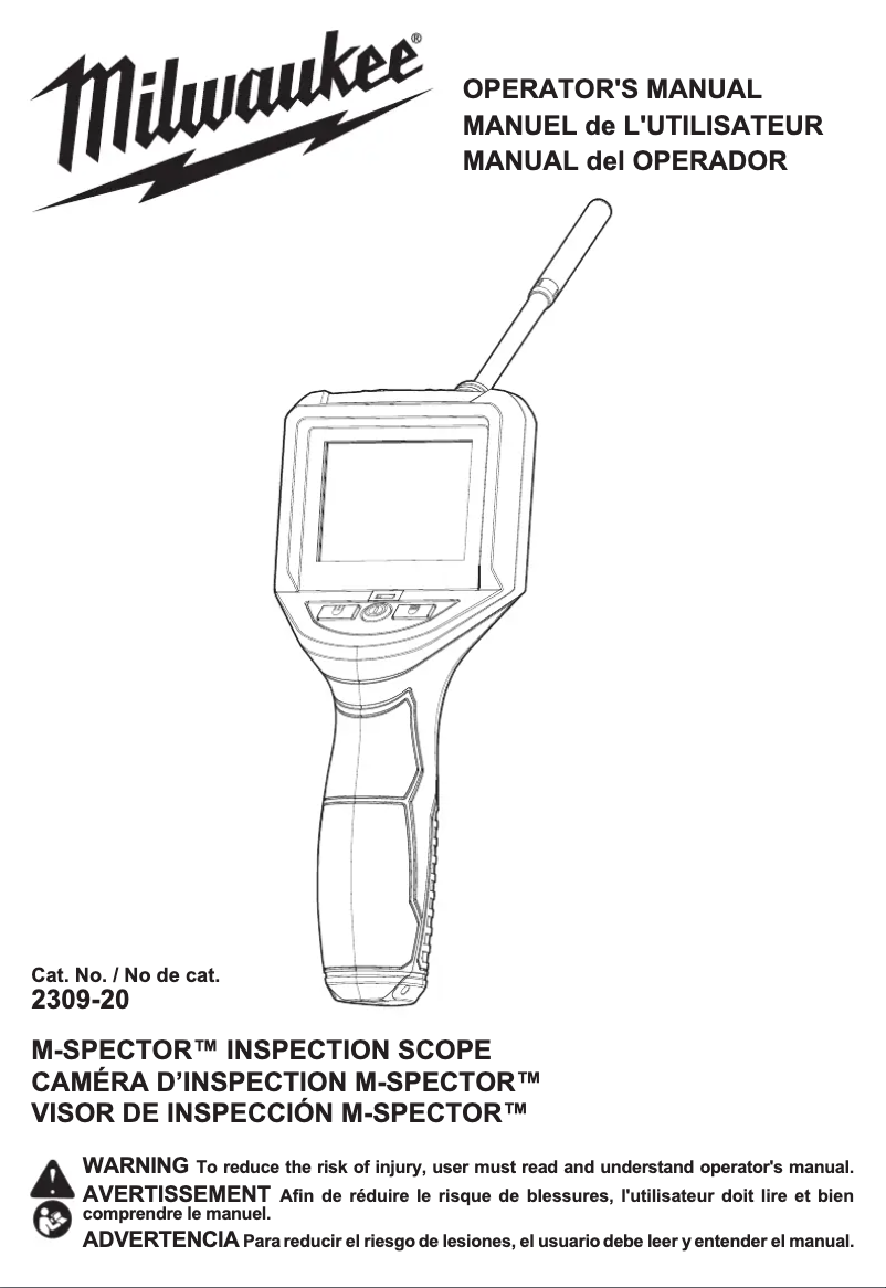 Image de la première page du manuel de l'appareil 2309-20