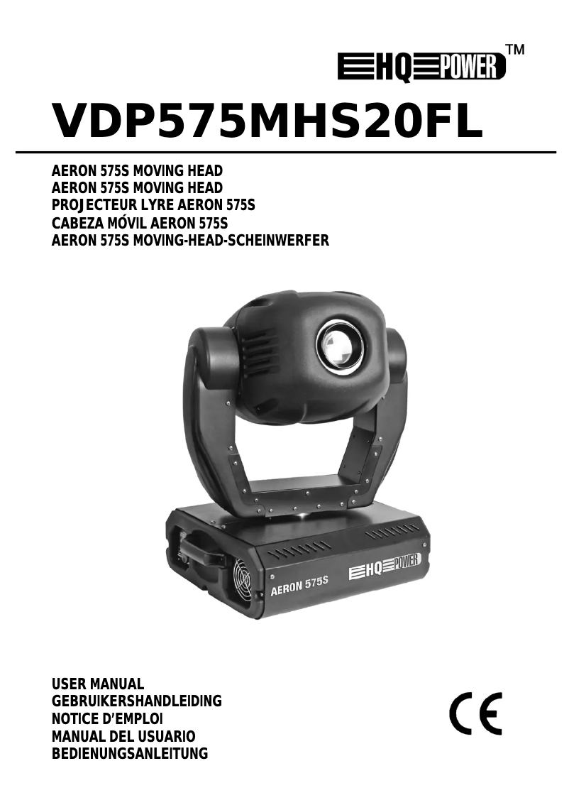 Page n°1 - Manuel utilisateur HQ Power VDP575MHS20FL