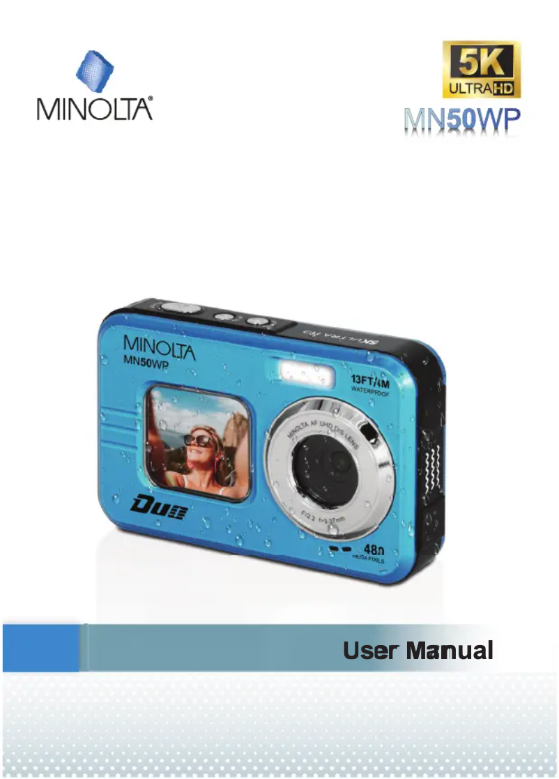 Page n°1 - Manuel utilisateur Minolta MN50WP