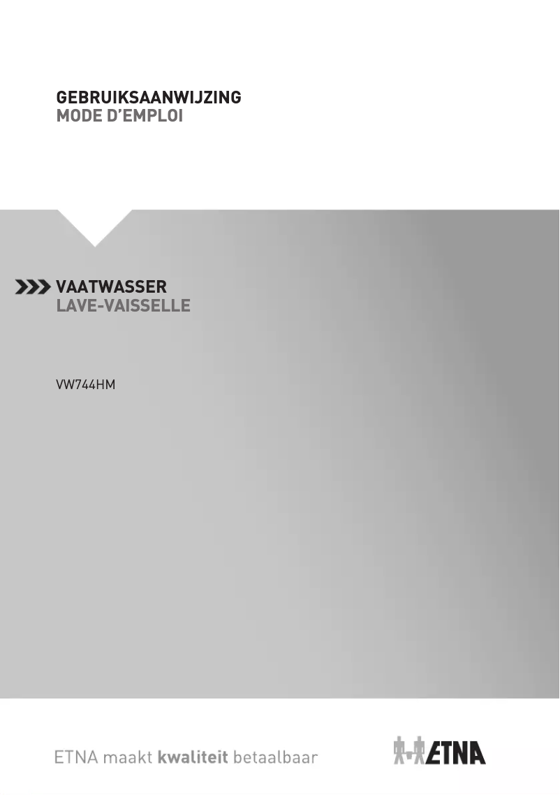 Image de la première page du manuel de l'appareil VW744HM