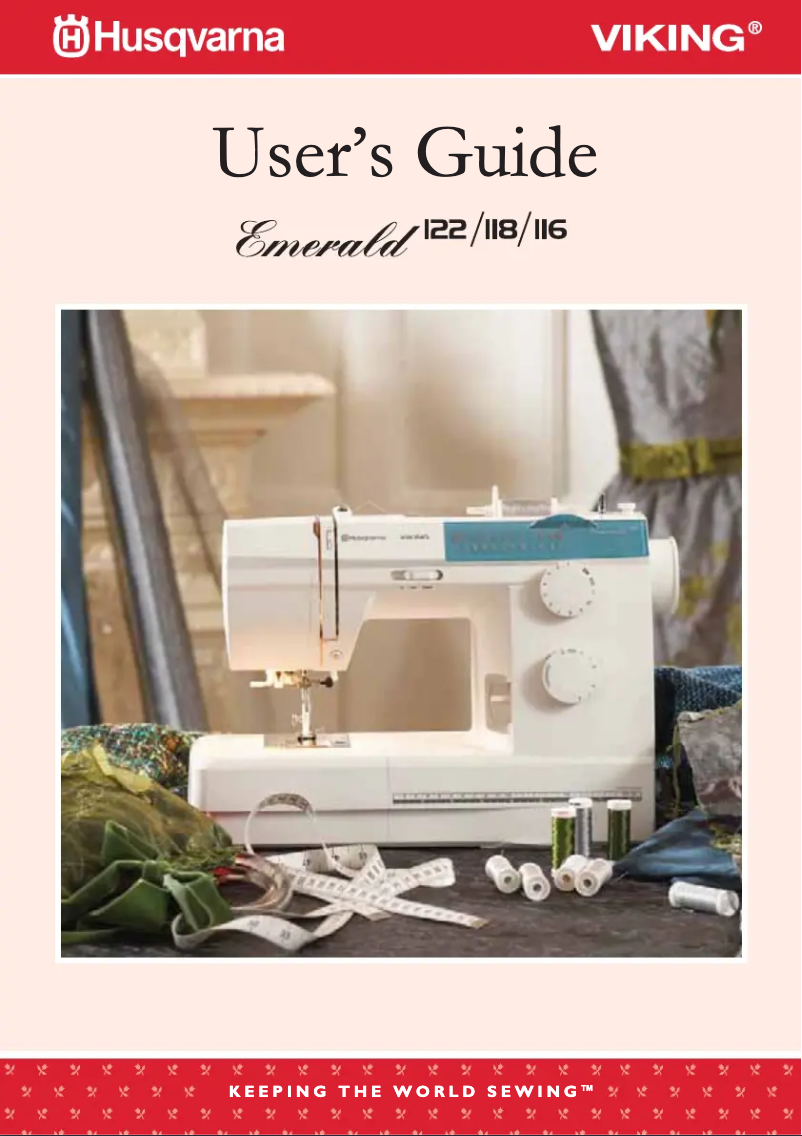 Page n°1 - Manuel utilisateur Husqvarna-Viking Emerald 118