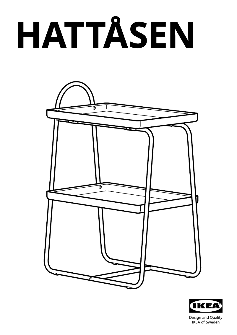 Image de la première page du manuel de l'appareil HATTÅSEN 805.699.79