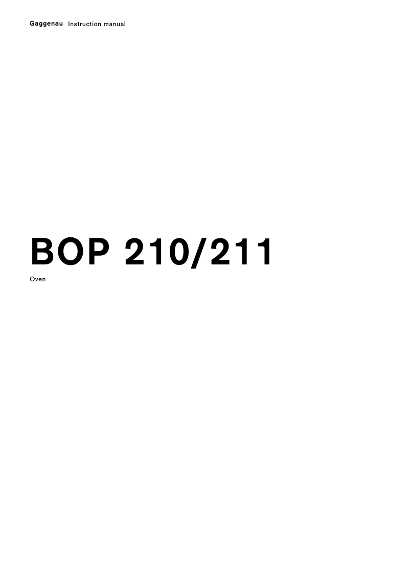 Image de la première page du manuel de l'appareil BOP210111