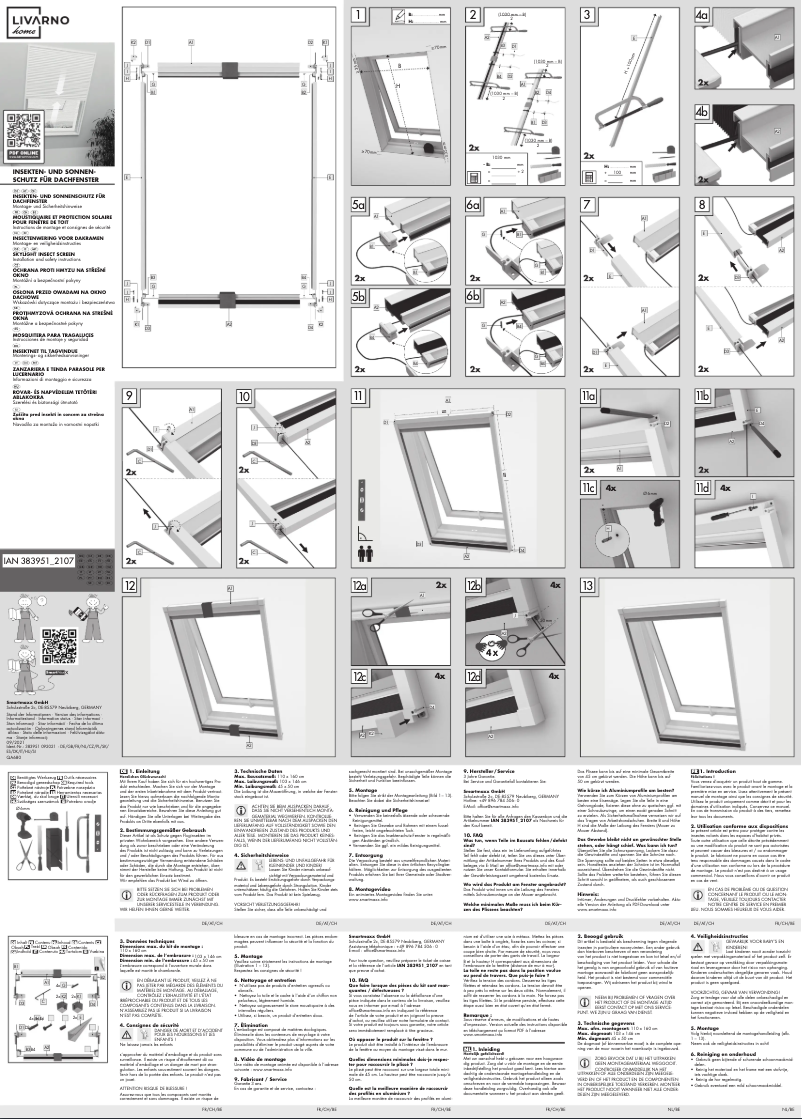 Page n°1 - Manuel utilisateur Livarno Lux IAN 383951