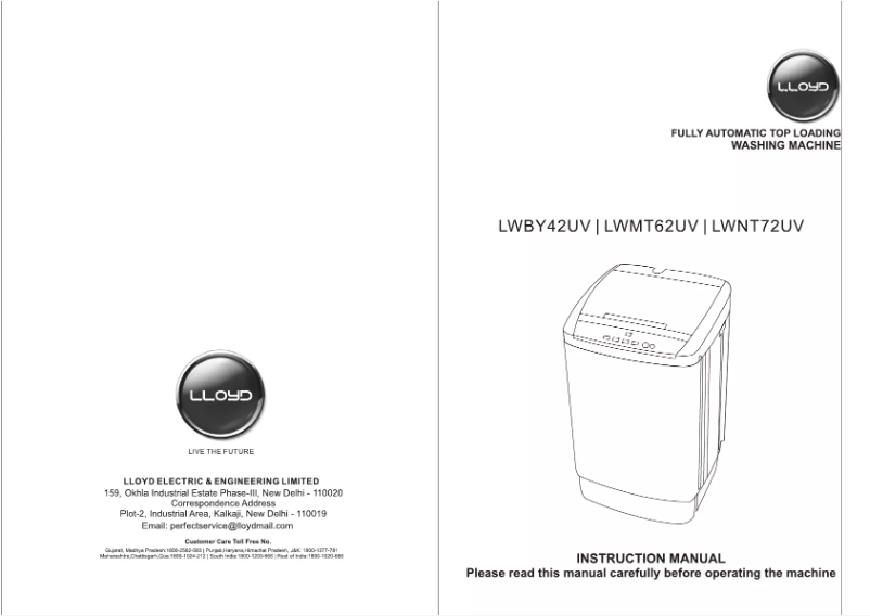 Página 1 del manual Manual de usuario Lloyd LWBY42UV