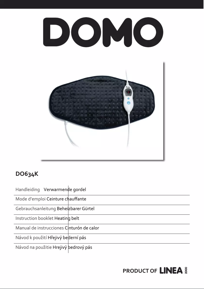 Image de la première page du manuel de l'appareil DO634K