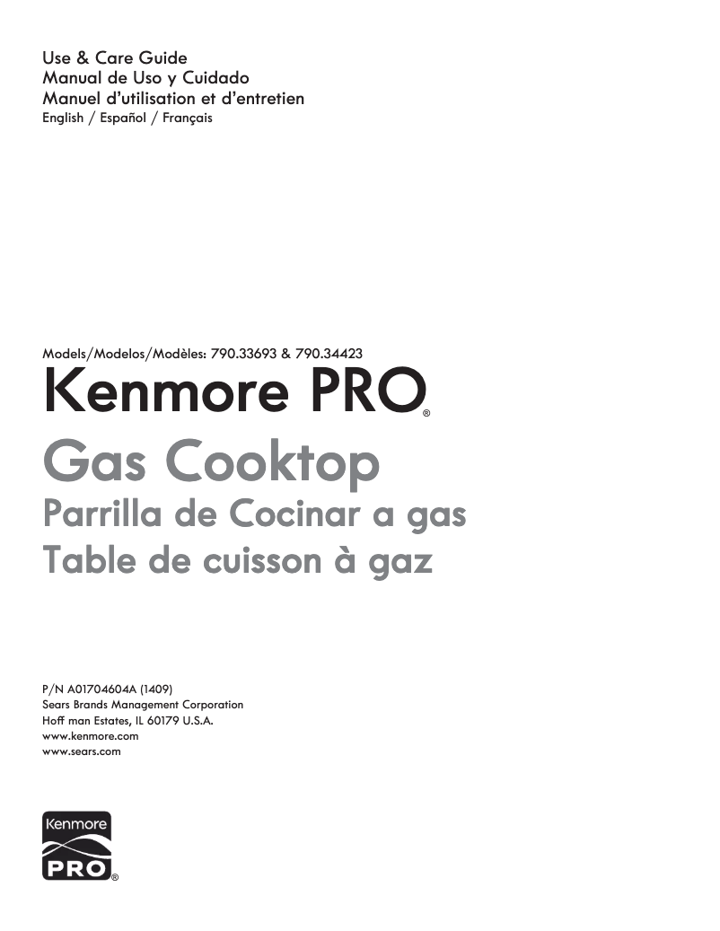 Página 1 del manual Manual de usuario Kenmore 790.33693