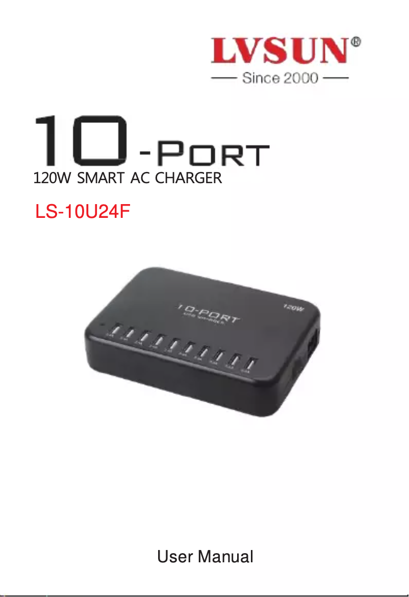 Page n°1 - Manuel utilisateur LVSUN LS-10U24F