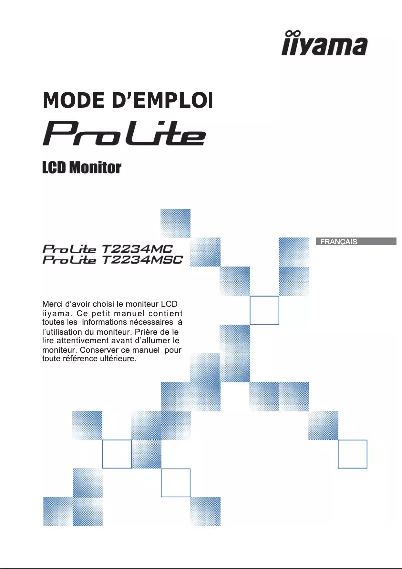 Image de la première page du manuel de l'appareil ProLite T2234MC