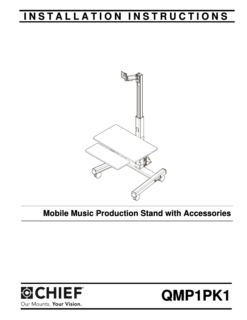 Página 1 del manual Manual de usuario Chief QMP1PK1H