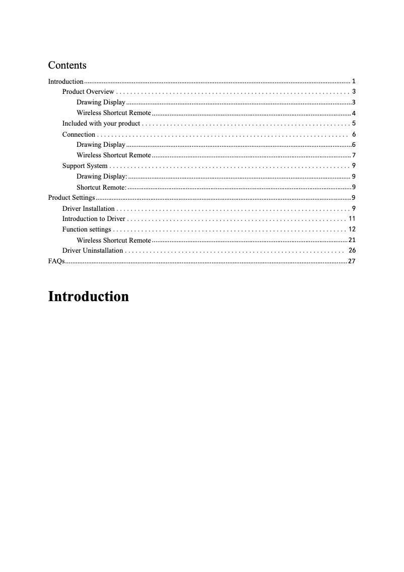 Page 1 de la notice Manuel utilisateur XP-PEN Artist Pro 16 (Gen 2)