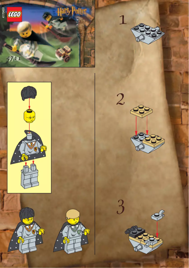 Page 1 de la notice Manuel utilisateur Lego Harry Potter 4711