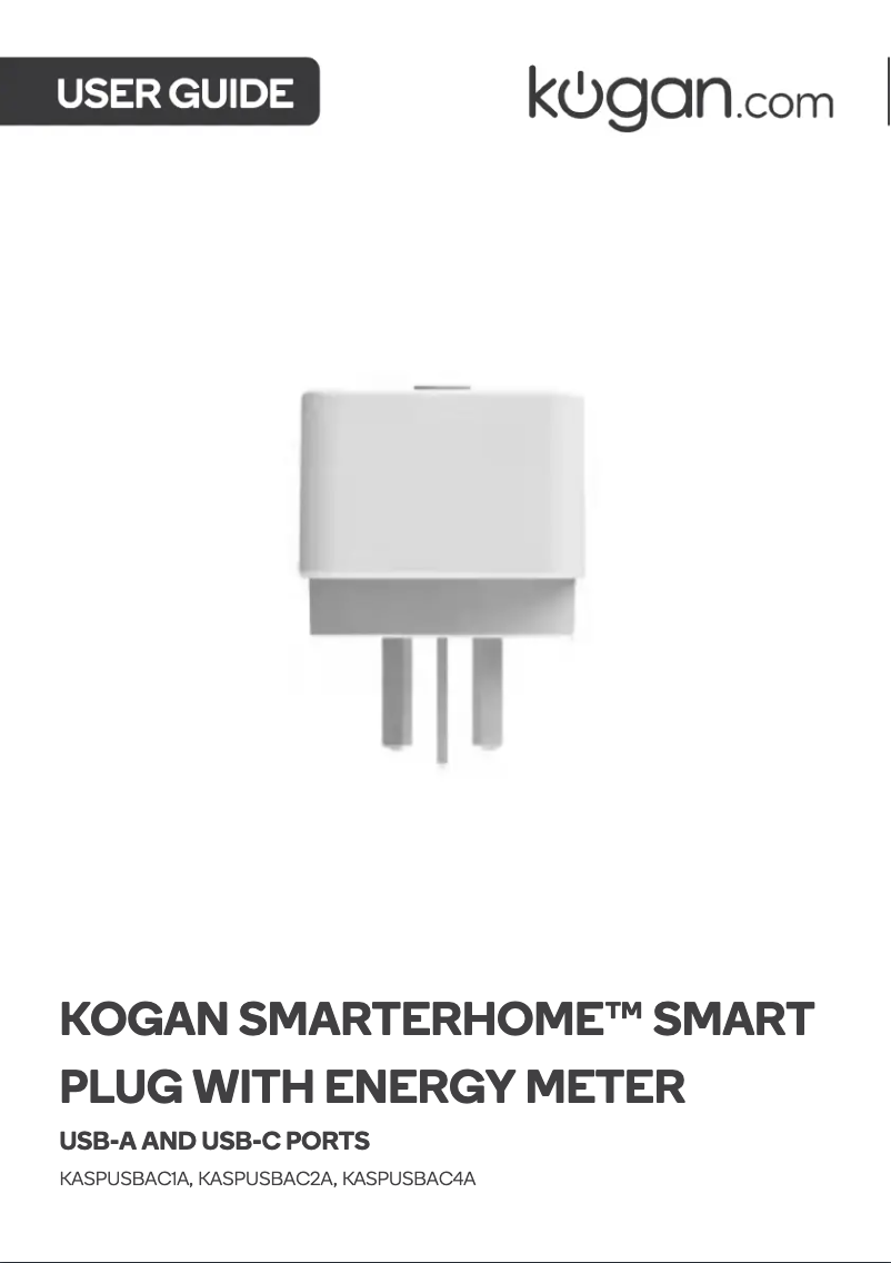 Page 1 de la notice Manuel utilisateur Kogan KASPUSBAC2A