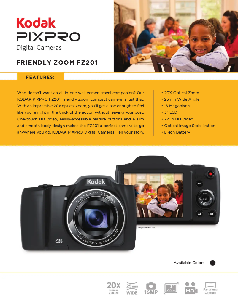 Image de la première page du manuel de l'appareil PIXPRO FZ201