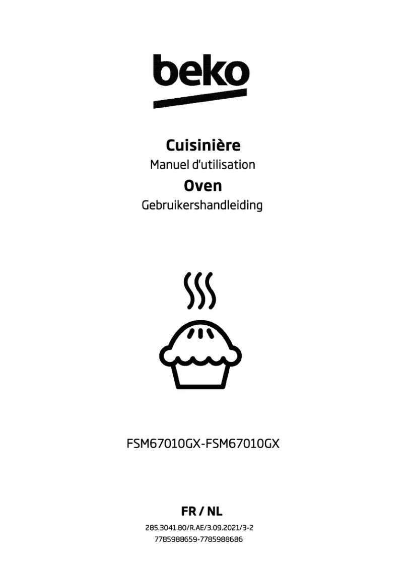 Page n°1 - Manuel utilisateur Beko FSM67010GX