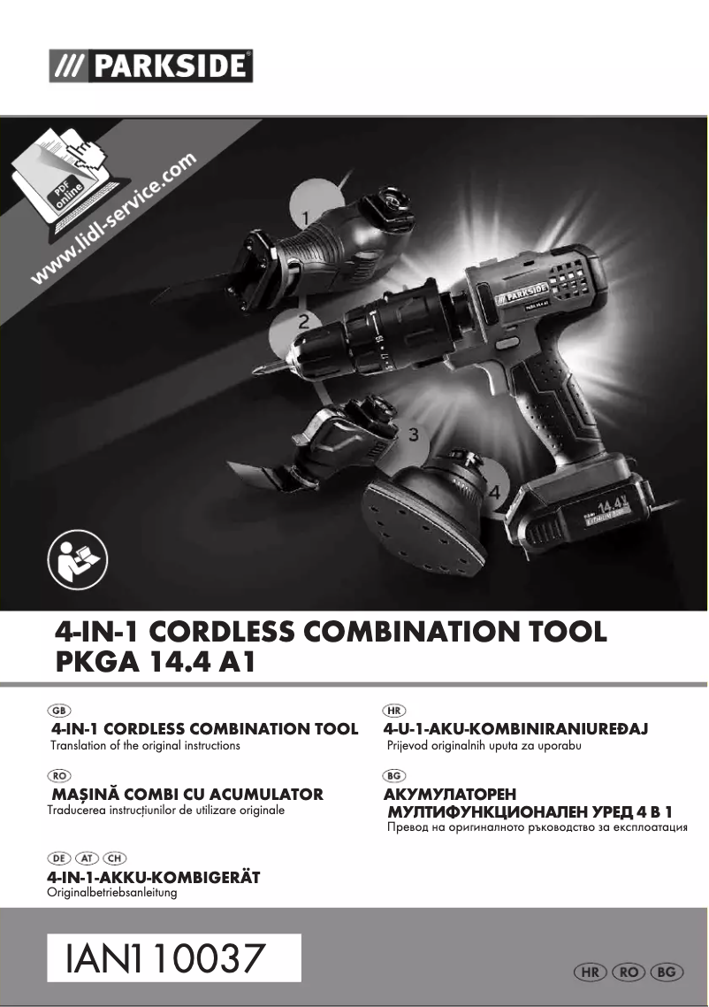 Image de la première page du manuel de l'appareil PKGA 14.4 A1