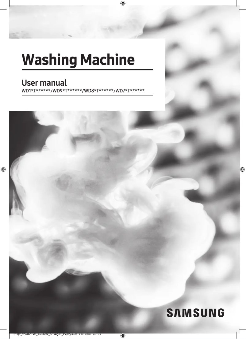 Página 1 del manual Guía de inicio rápido Samsung WD11DG5B15