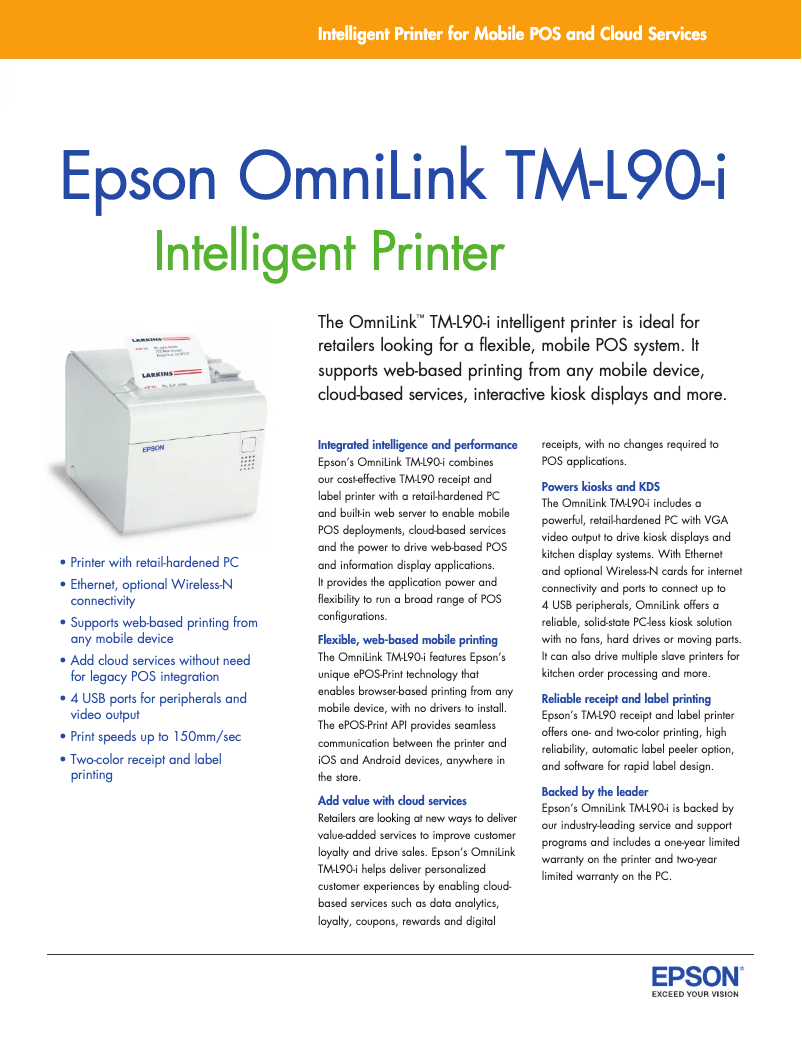 Image de la première page du manuel de l'appareil TM-L90-i