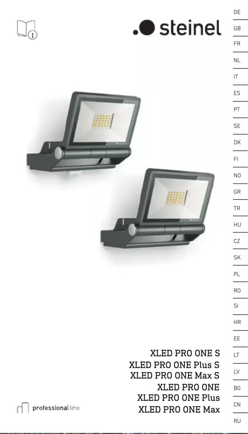 Page 1 de la notice Manuel utilisateur Steinel XLED PRO ONE S