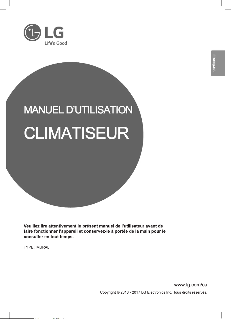 Page 1 de la notice Manuel utilisateur LG LAN120HSV2