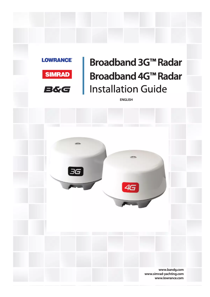 Page n°1 - Manuel utilisateur Simrad Broadband 4G Radar
