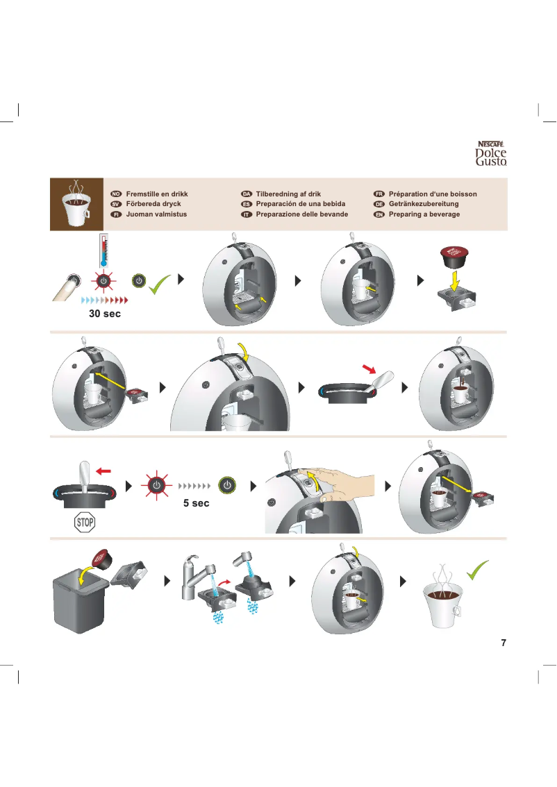 Page 1 de la notice Manuel utilisateur DeLonghi Circolo EDG 601