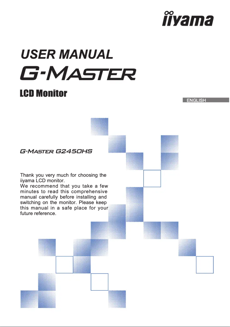 Page n°1 - Manuel utilisateur Iiyama G-Master G2450HS
