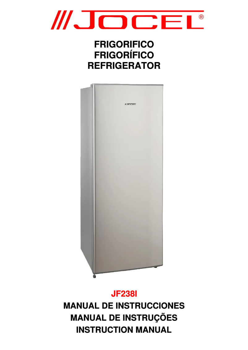 Page n°1 - Manuel utilisateur Jocel JF238I