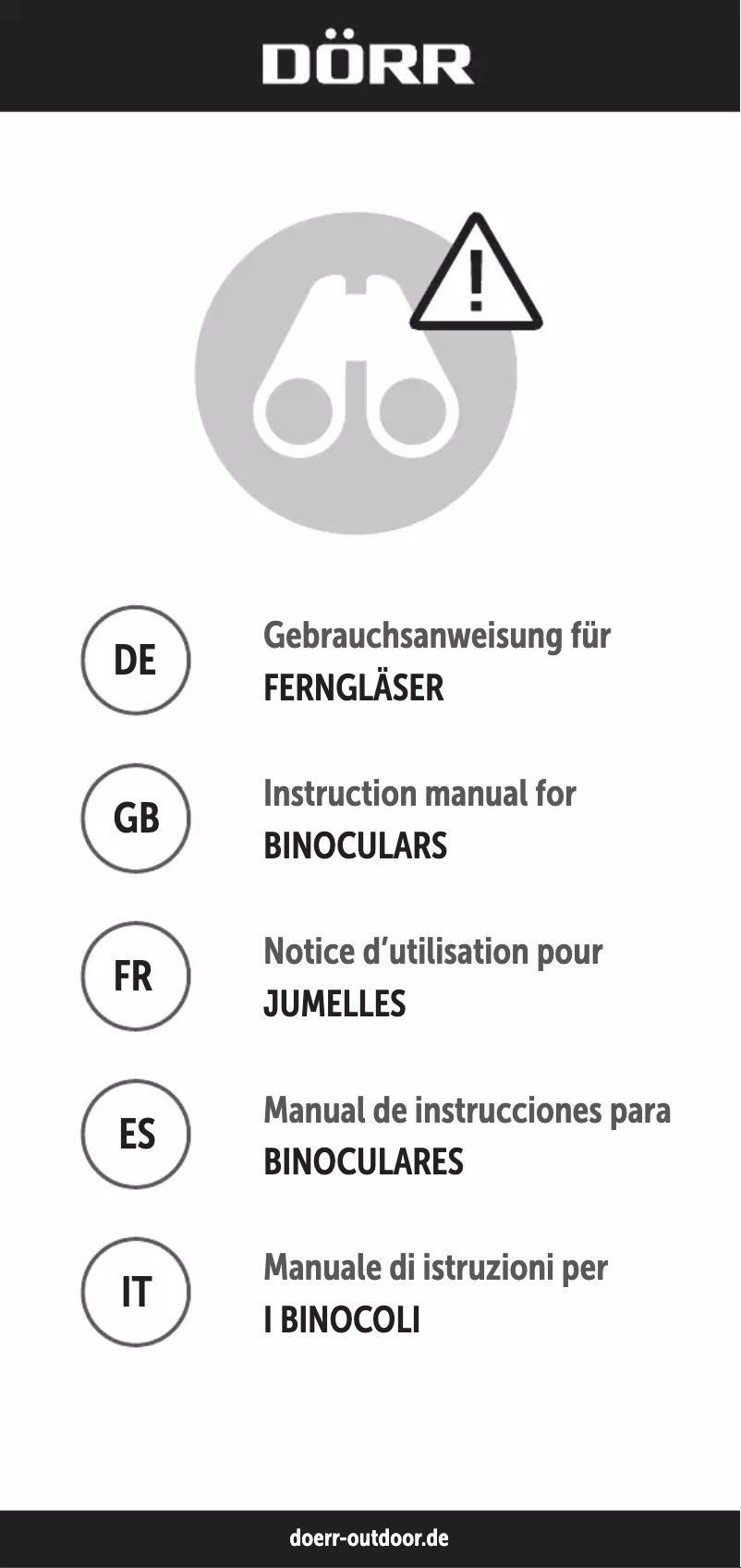 Image de la première page du manuel de l'appareil Puma 8x42