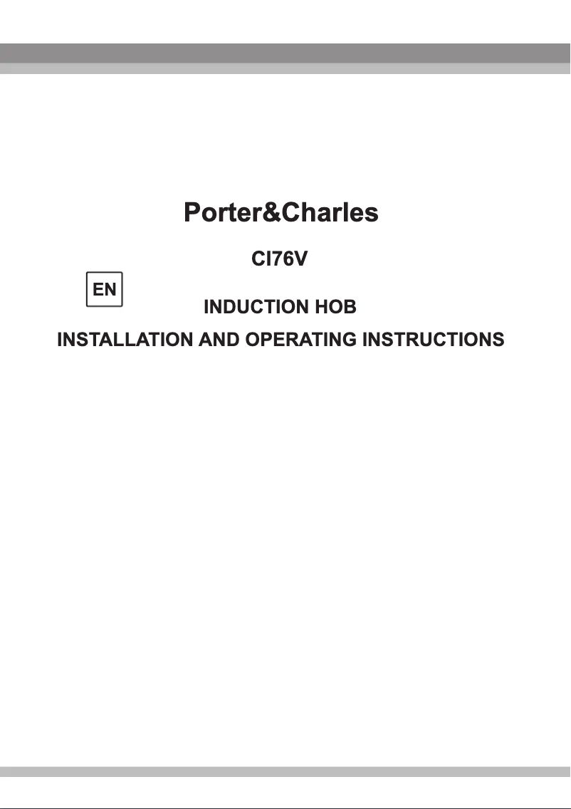 Page n°1 - Manuel utilisateur Porter & Charles CI76V