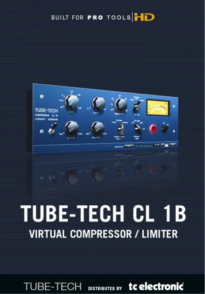 Image de la première page du manuel de l'appareil Tube-Tech CL 1B TDM