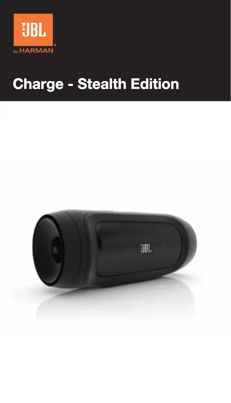 Page 1 de la notice Manuel utilisateur JBL Charge Stealth