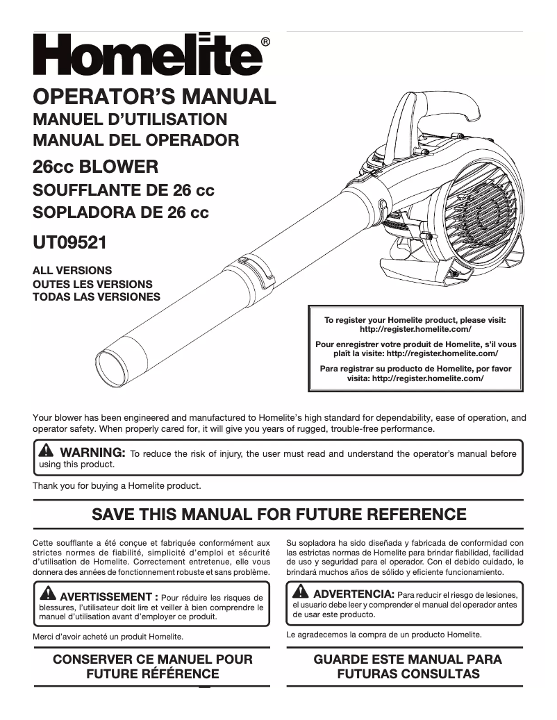 Image de la première page du manuel de l'appareil UT09521