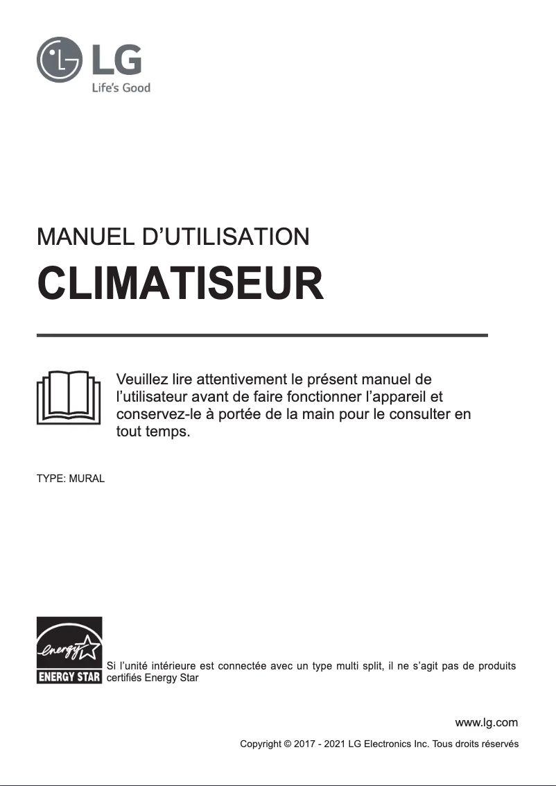 Image de la première page du manuel de l'appareil LAN090HYV1
