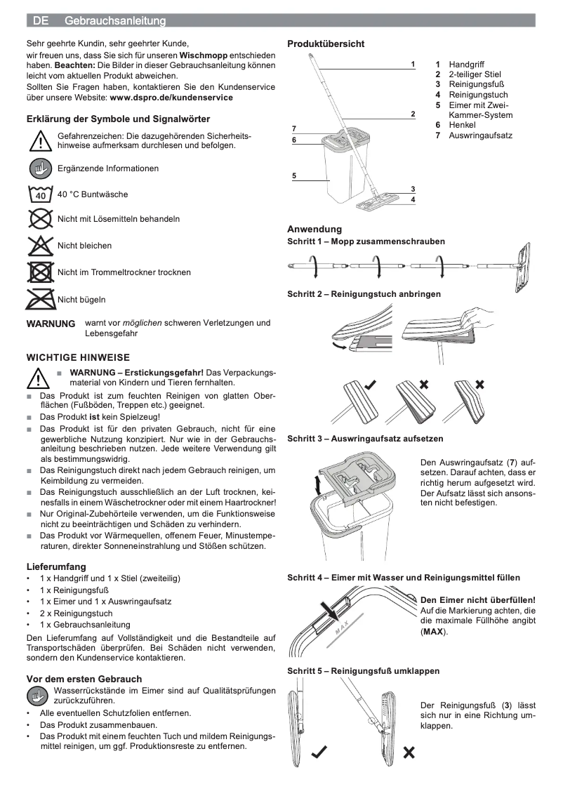Página 1 del manual Manual de usuario Cleanmaxx 05156