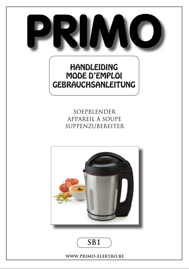 Page 1 de la notice Manuel utilisateur Primo SB1