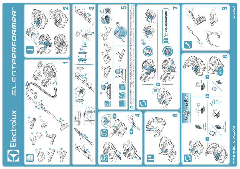 Page 1 de la notice Manuel utilisateur Electrolux SilentPerformer SP1FLEX