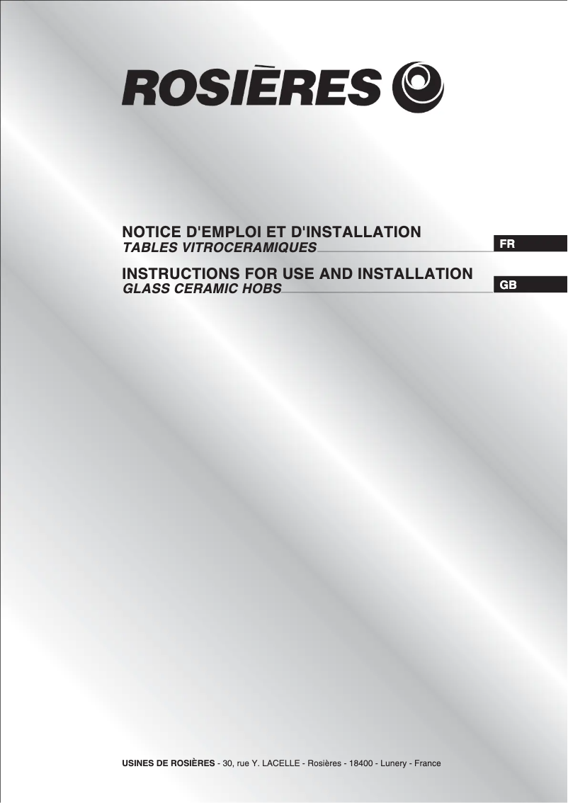 Image de la première page du manuel de l'appareil RVE 6490 IN