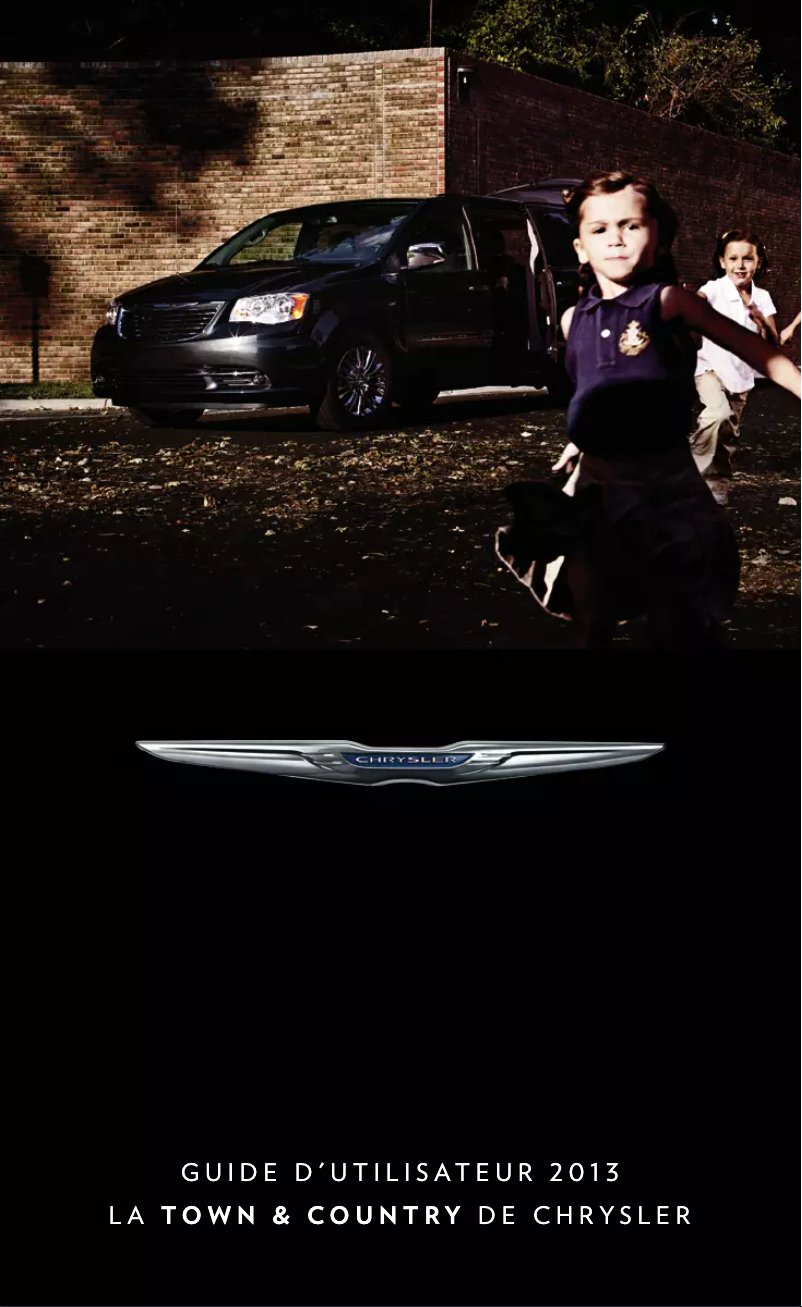 Image de la première page du manuel de l'appareil Town & Country (2013)