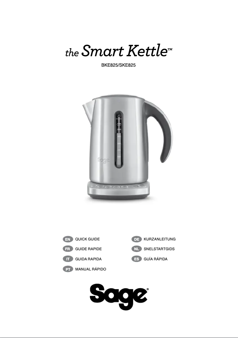 Image de la première page du manuel de l'appareil the Smart Kettle BKE825