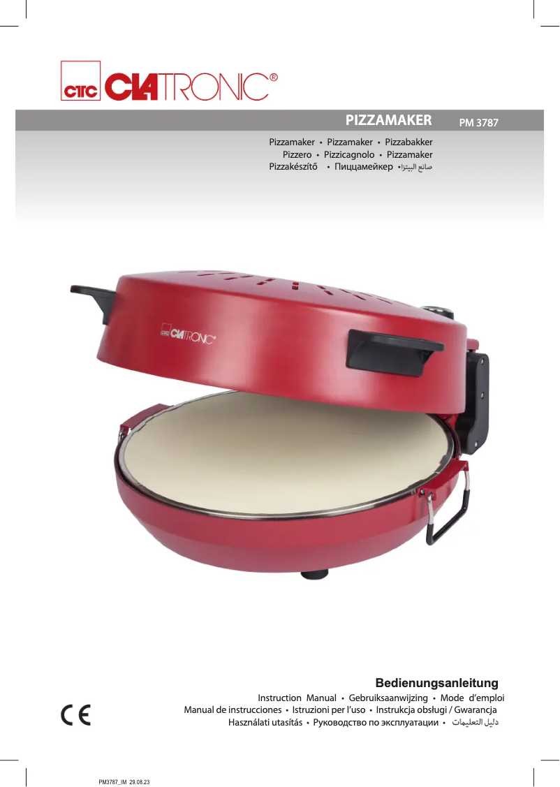 Page 1 de la notice Manuel utilisateur Clatronic PM 3787