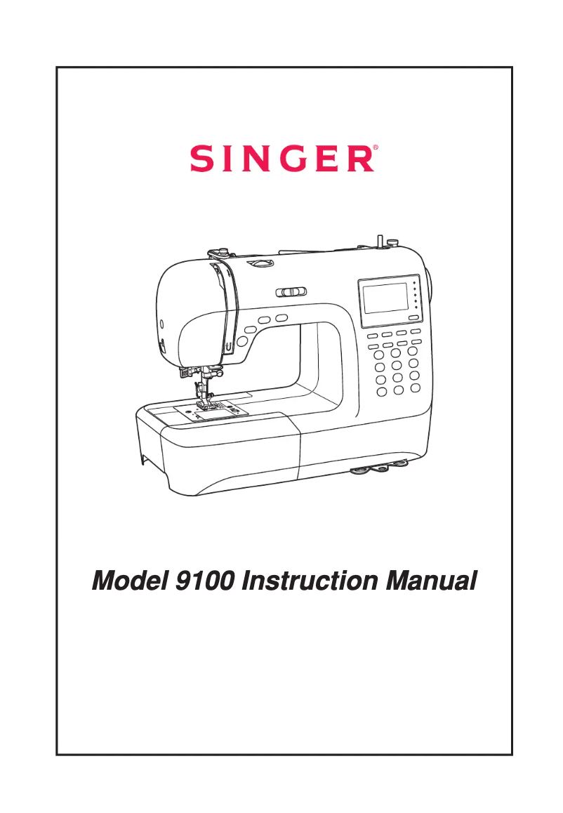 Page n°1 - Manuel utilisateur Singer Stylist 9100